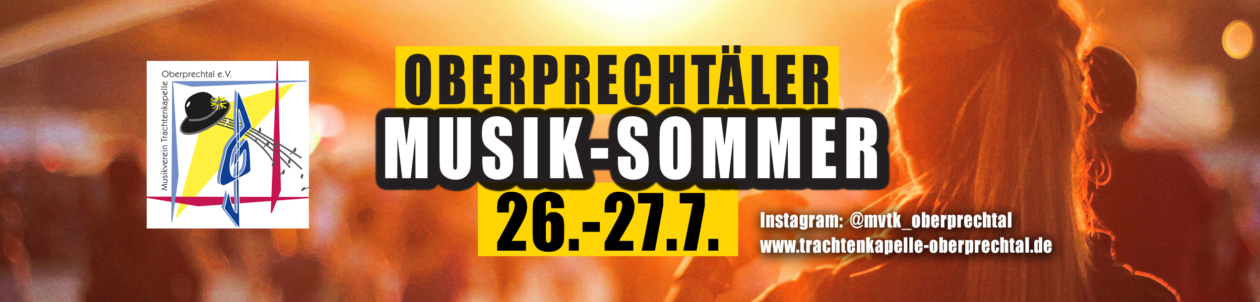 Trachtenkapelle Oberprechtal lädt ein zum Musik-Sommer am 26. und 27. September